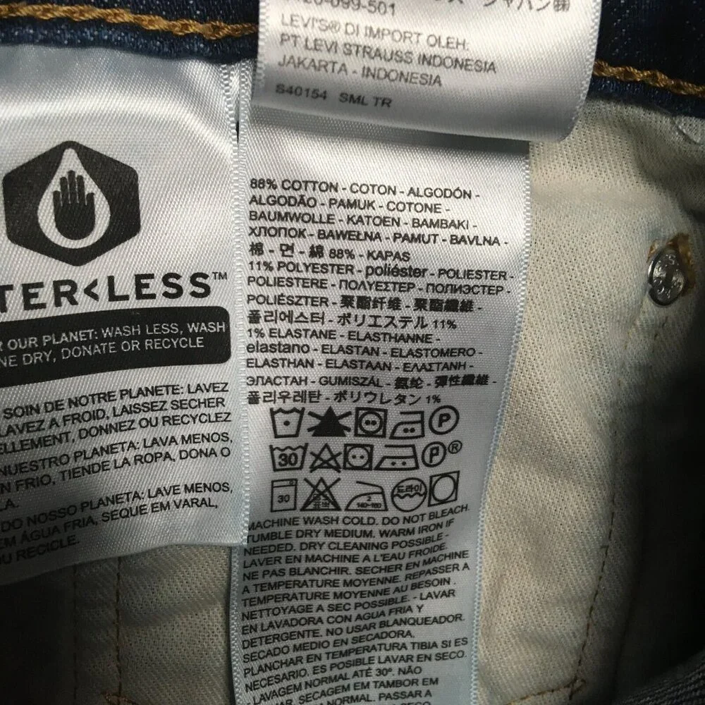 Levis Mens 541 Athletic Fit Blue Jeans size 40x32 Stretch Denim Zipper Fly Pants